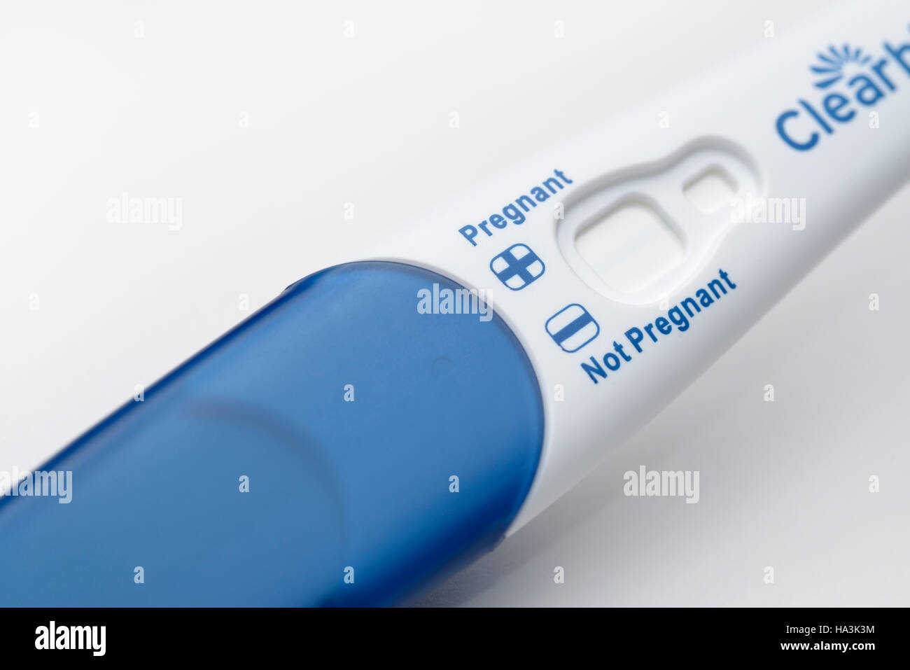 Pregnancy test kit Stock Photo