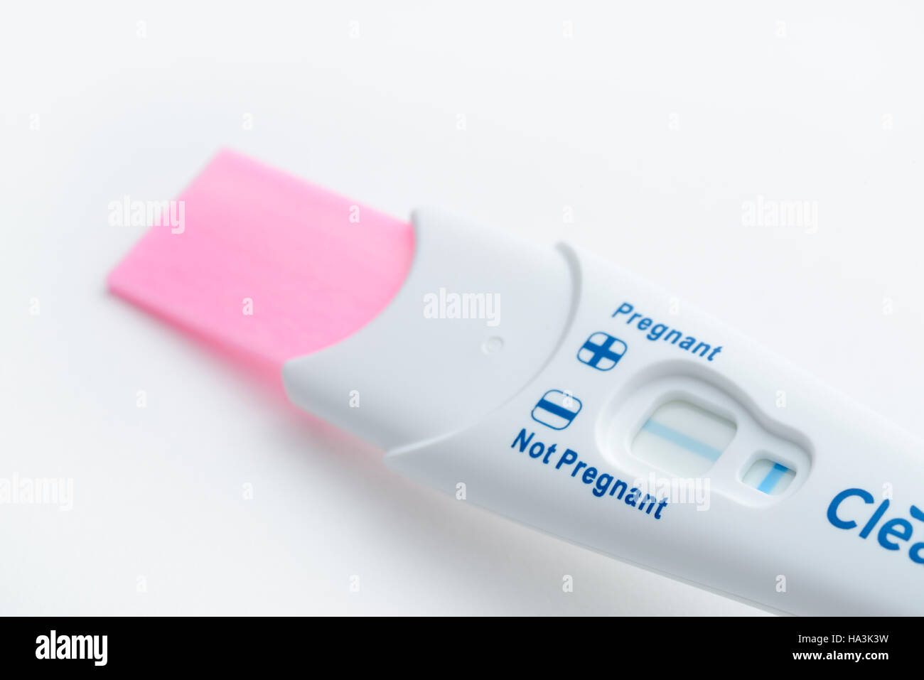 Pregnancy test kit Stock Photo