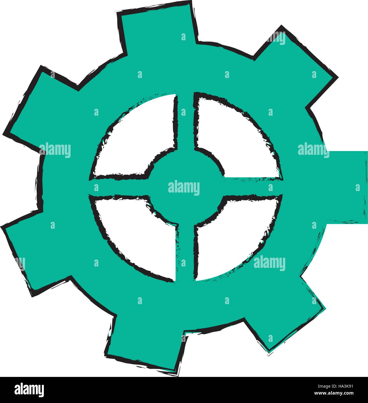 drawing gear wheel engine cog icon Stock Vector Image & Art - Alamy