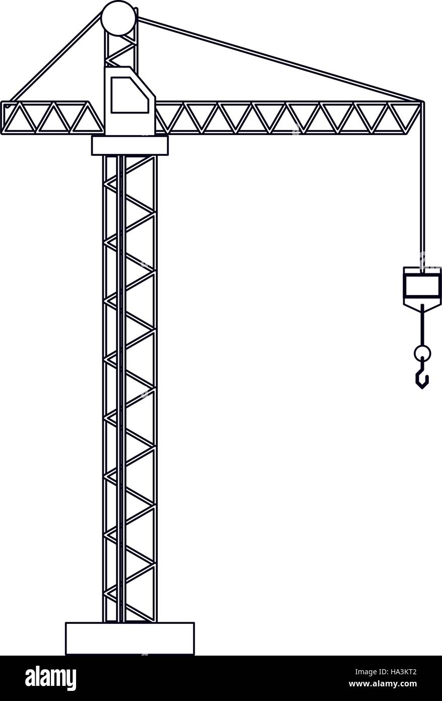 Mobile crane sketch Stock Vector by alekseimakarov 85837012