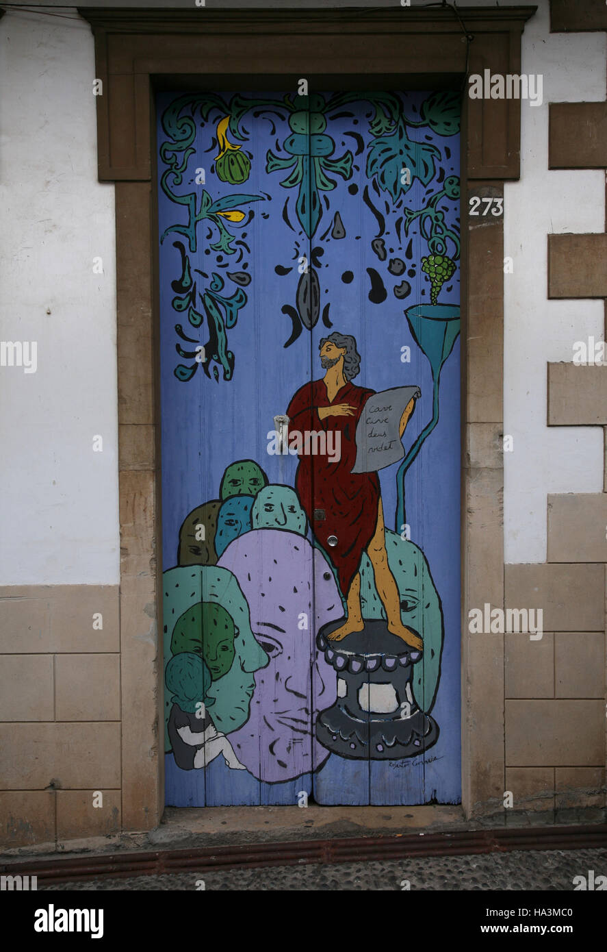 Painting Old Doors Project To Revitalize Old Part Of Funchal City