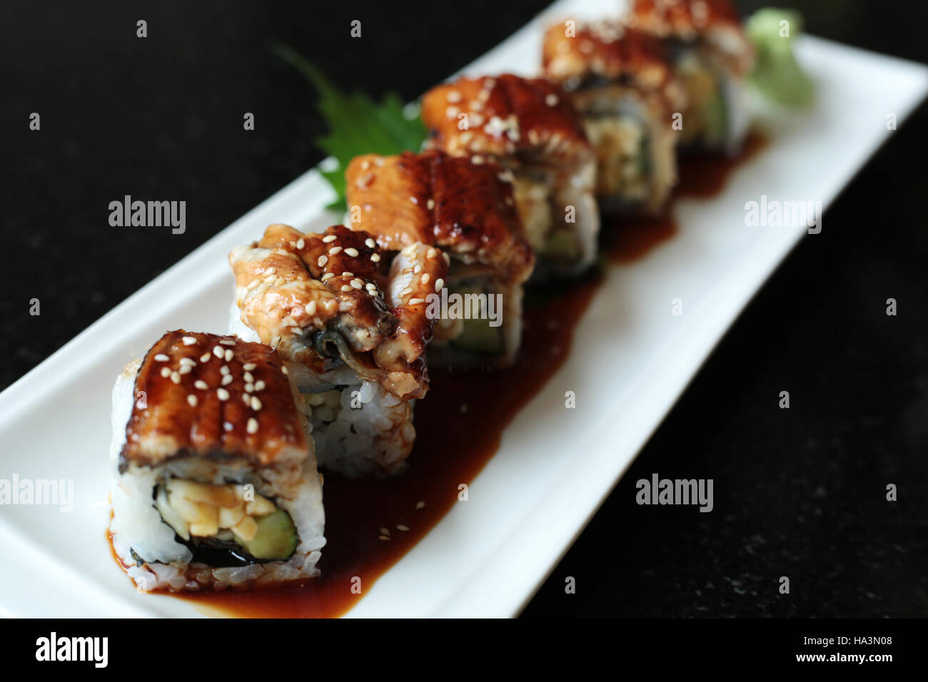 Unagi Sushi dishes Stock Photo - Alamy
