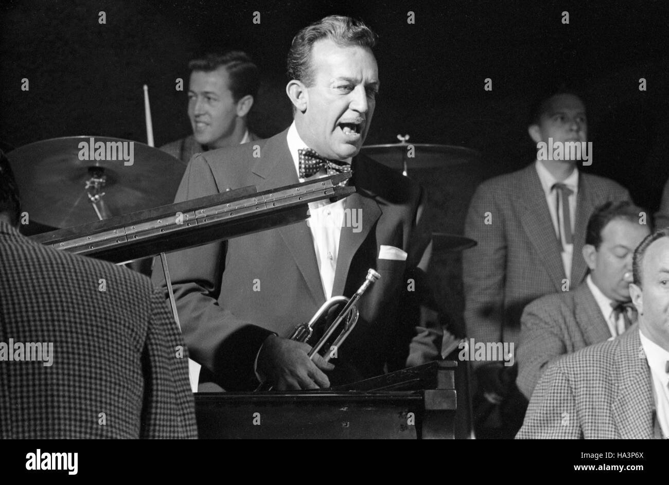 Harry James, performing with the Harry James band, at the Band Box in