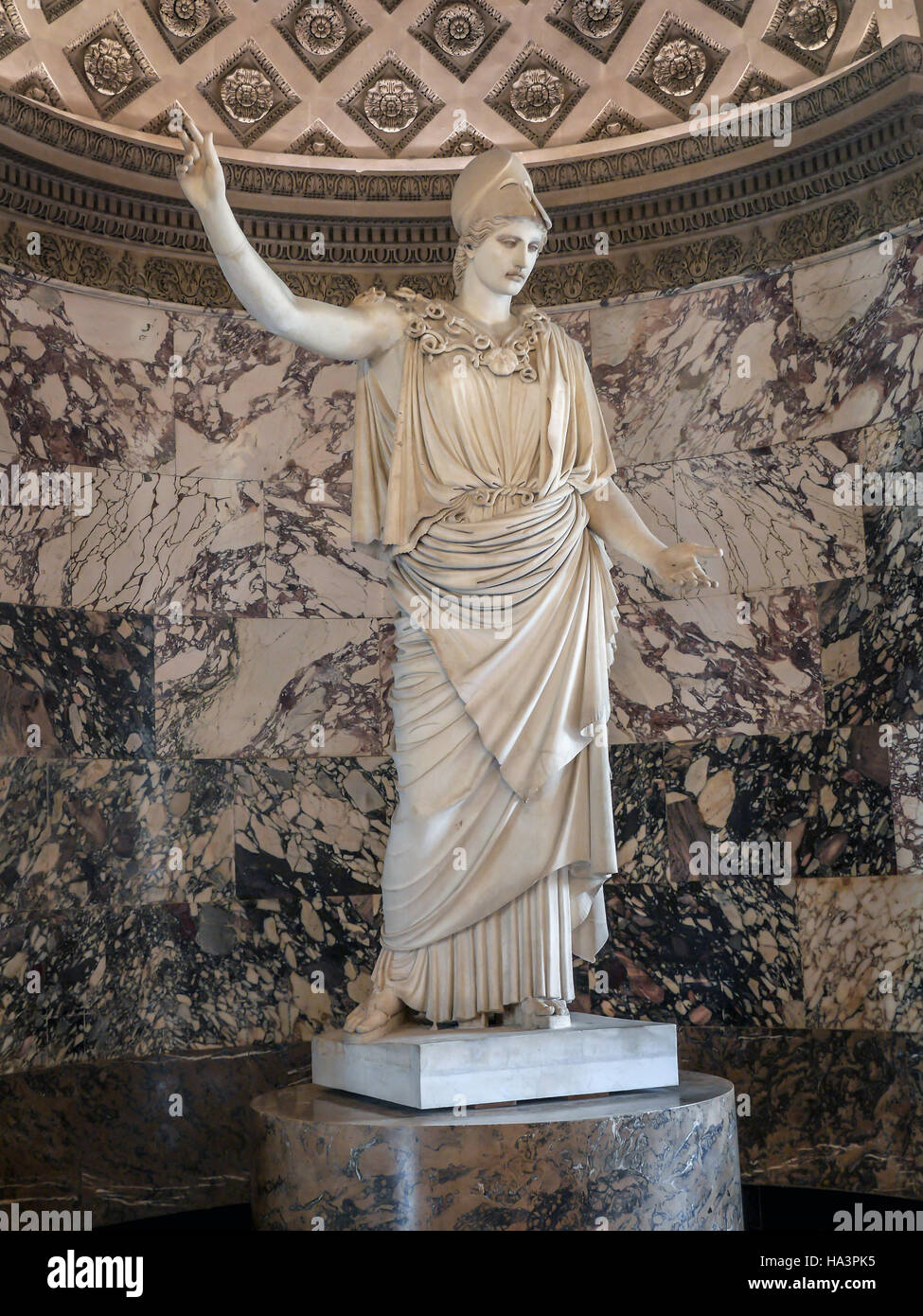 Statue of Athena known as the Pallas of Velletri, Louvre Museum, Paris,  France Stock Photo - Alamy