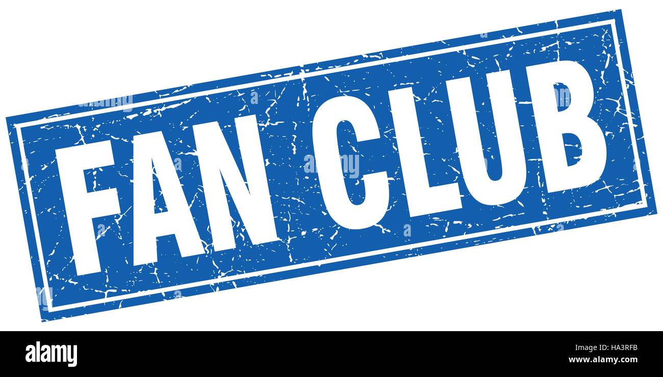 fan club square stamp Stock Vector Image & Art - Alamy