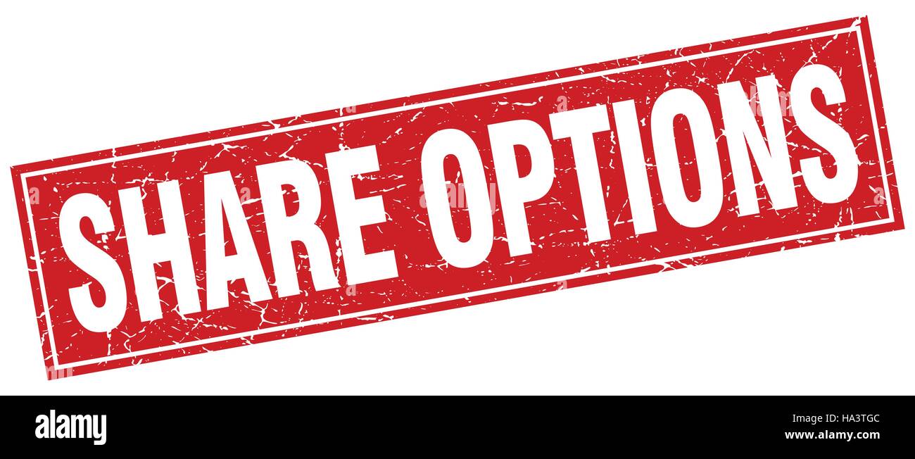 share options square stamp Stock Vector
