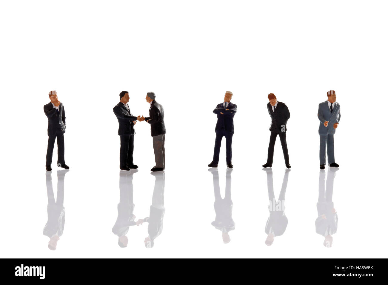 Miniature manager figures Stock Photo - Alamy