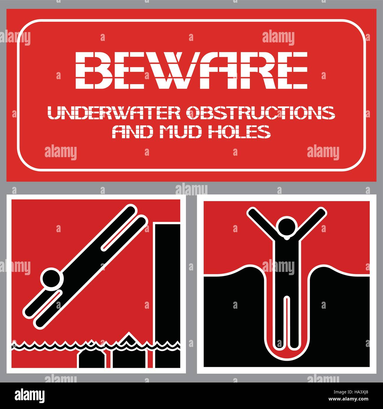 Underwater obstructions Stock Vector Images Alamy