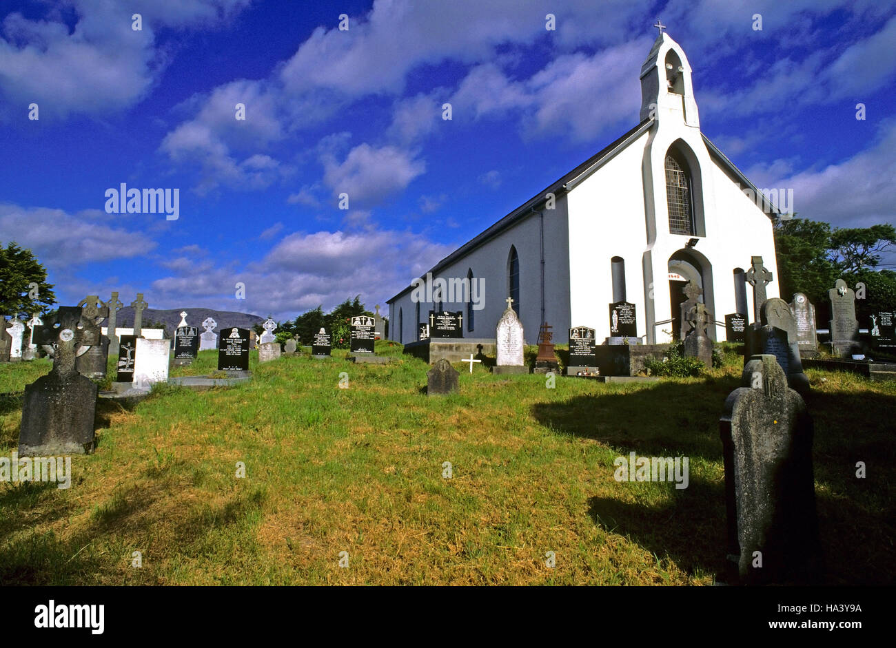 Church and cemetery of Adrigole, Beara Peninsula, County Cork, Ireland, Europe Stock Photo Alamy