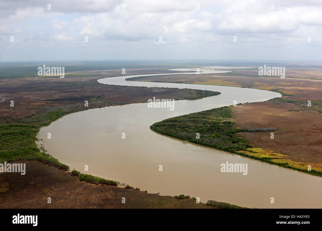 adelaide river in northern territory from the air Stock Photo Alamy