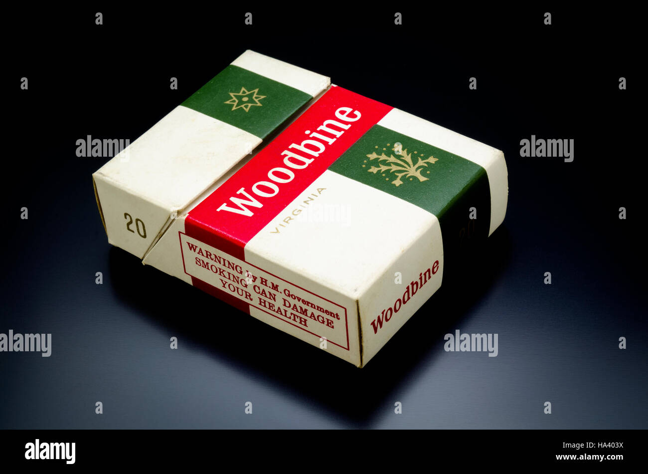 Packet of 20 Woodbine Cigarettes, popular with troops during both world