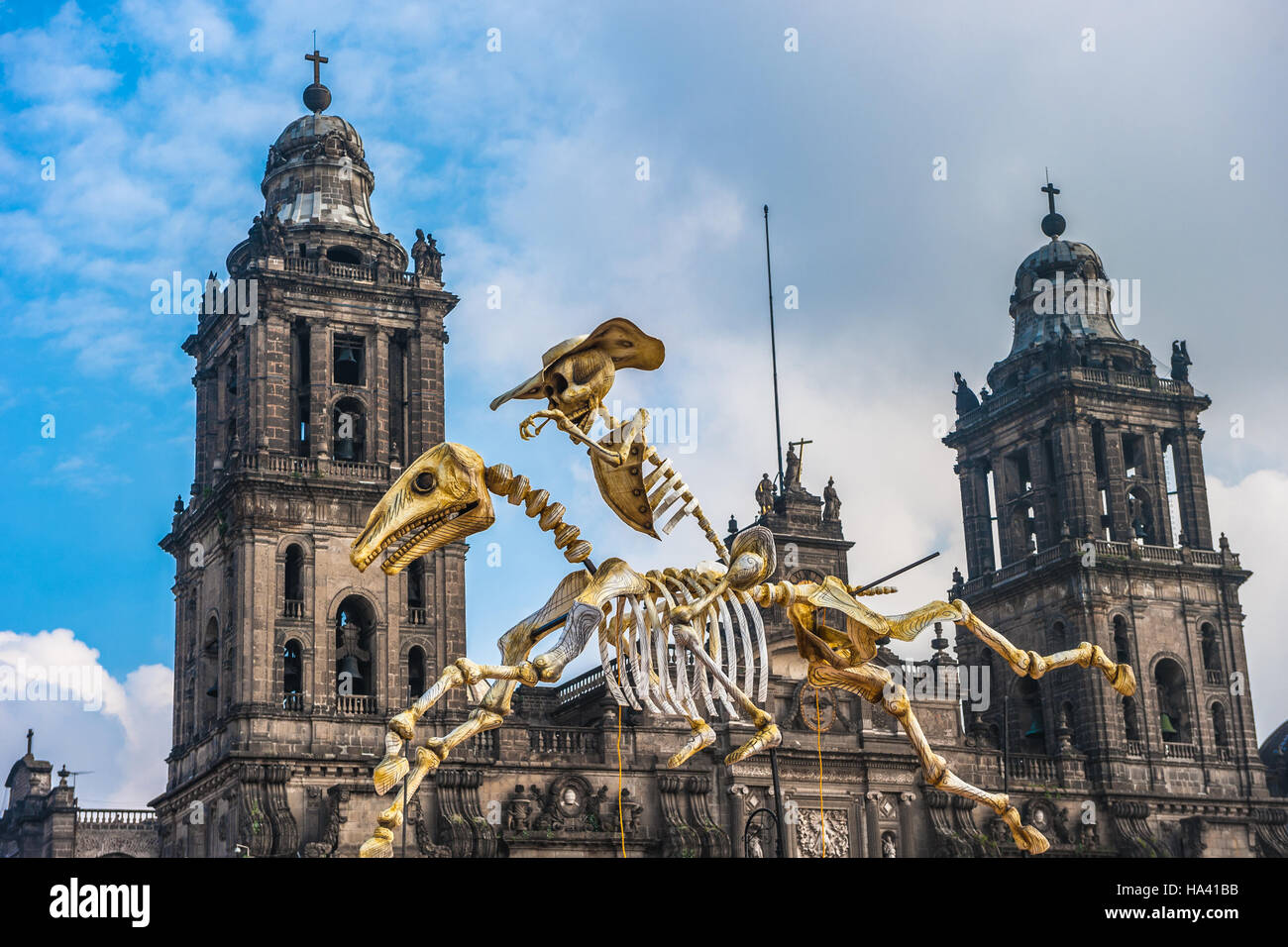 Day of the dead in Mexico city, Dia de los muertos Stock Photo