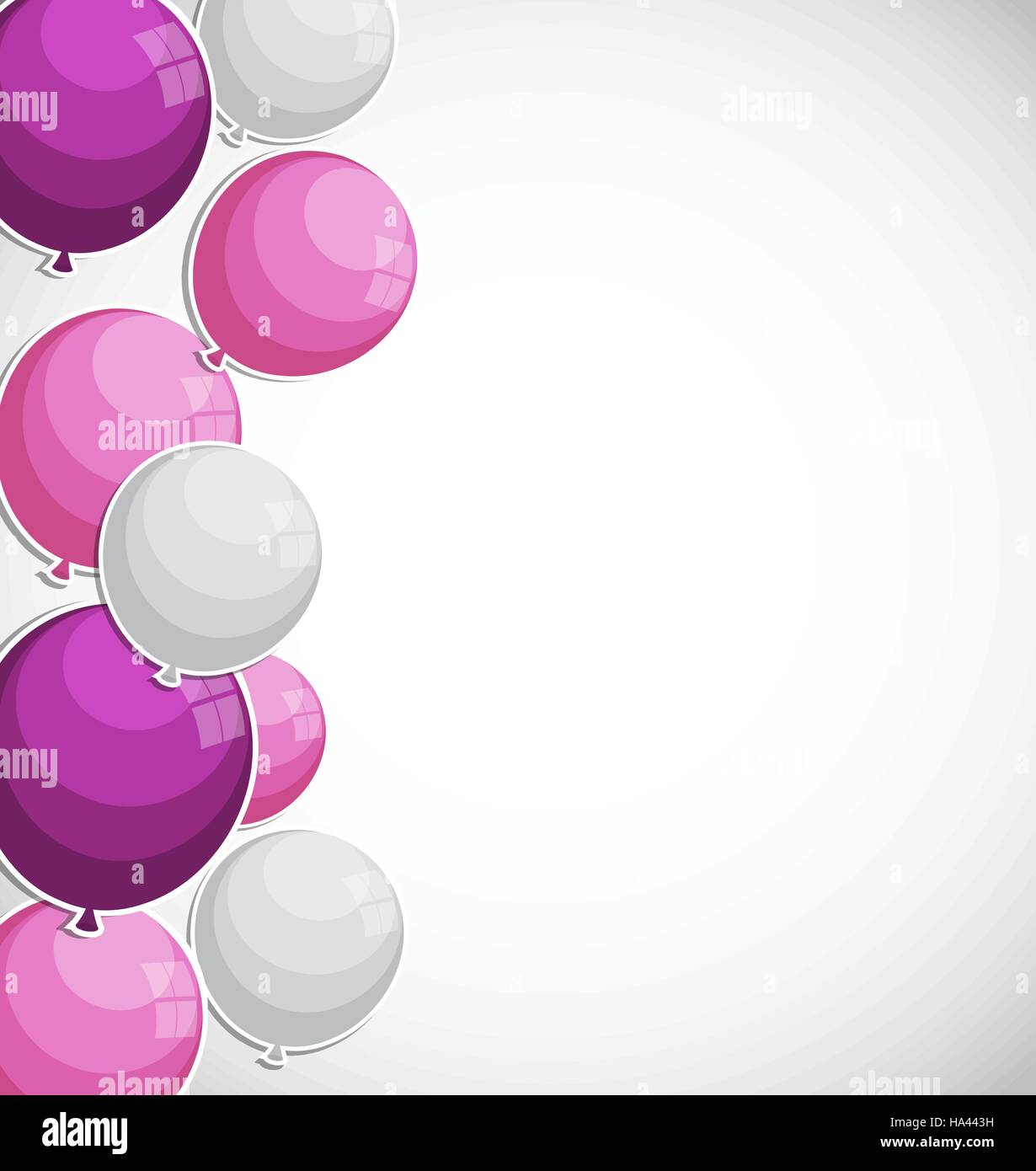 Color Glossy Balloons Background Vector Illustration Stock Vector Image ...