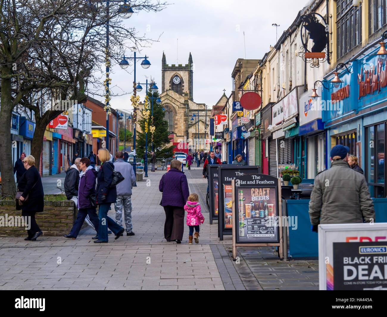 Church Street pedestrianised shopping area in Seaham County Durham England UK Stock Photo Alamy