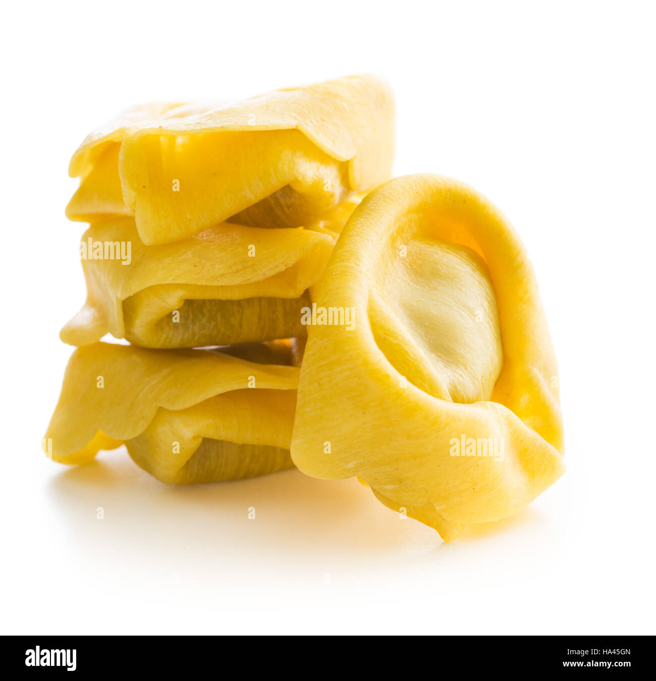 Italian traditional tortellini pasta isolated on white background Stock Photo Alamy