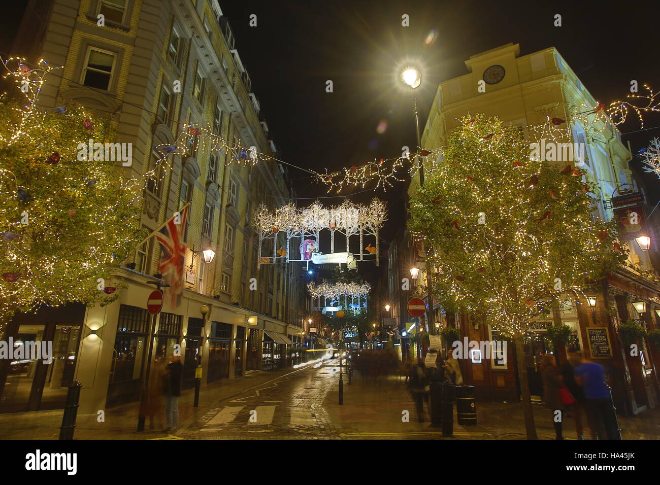 Seven Dials Christmas Lights Stock Photo Alamy