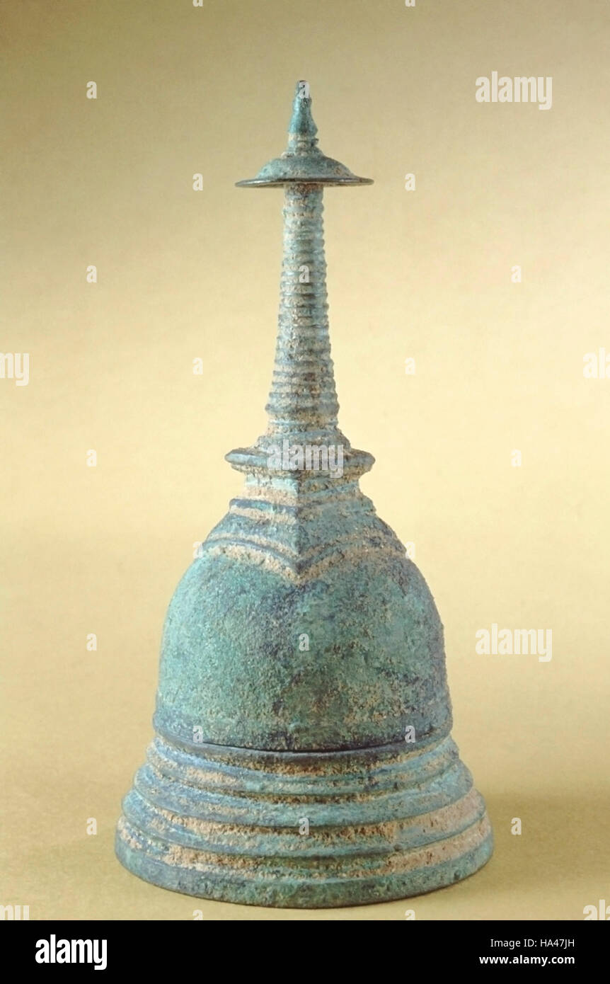 Bronze Reliquary. Polonnaruwa period. Dated: 1100-1200 A.D. Stock Photo