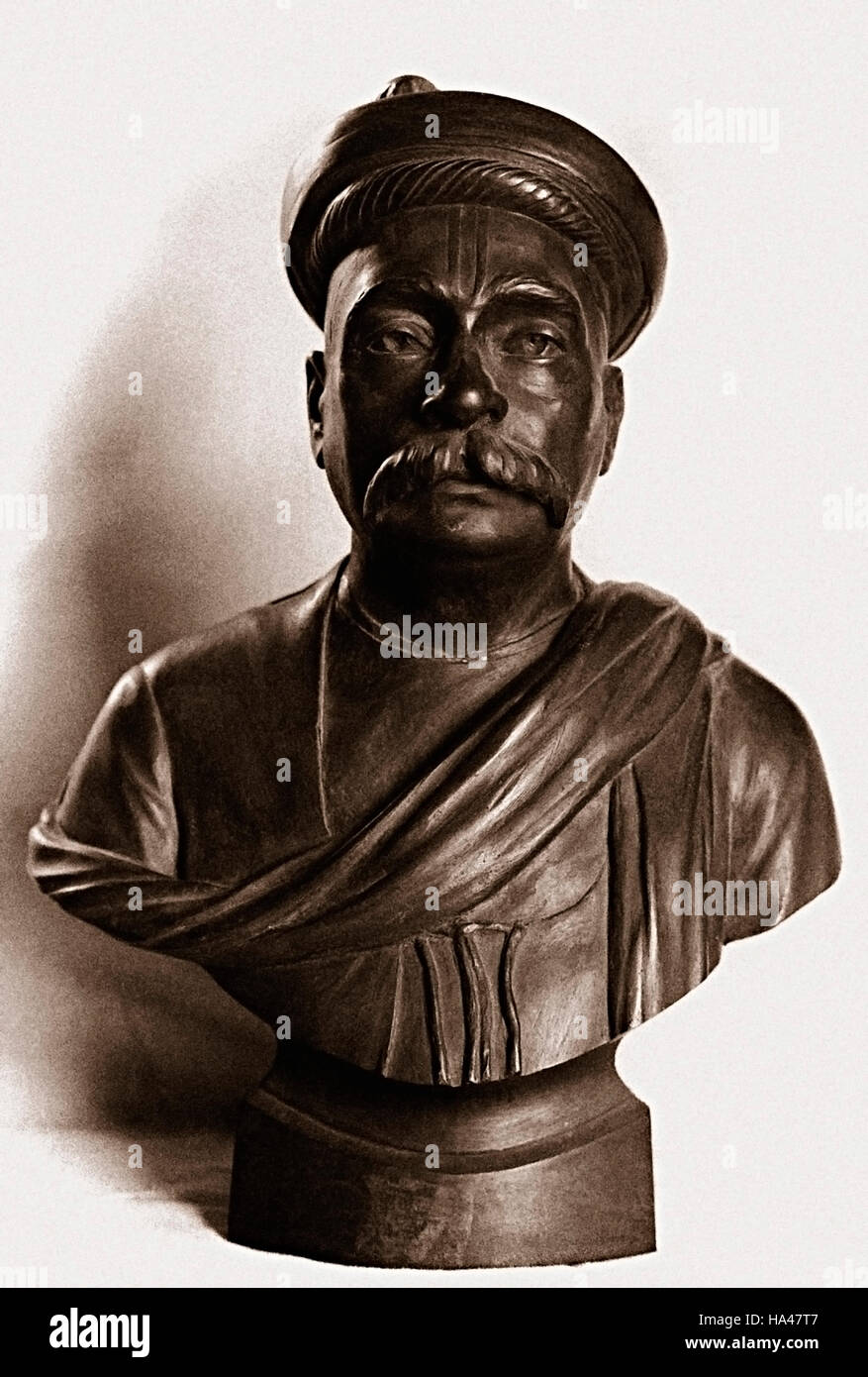 Statue of Bal Gangadhar Tilak, known as Lokmanya Tilak Stock Photo ...