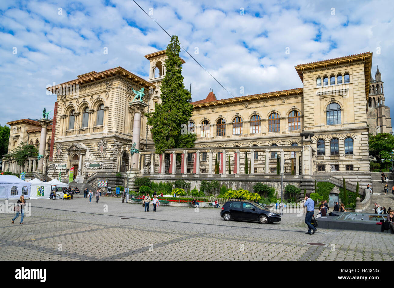 Palais de Rumine. Lausanne, Switzerland, Europe Stock Photo