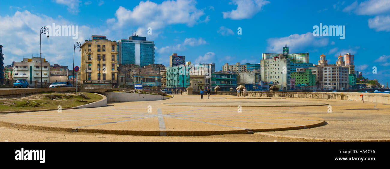 Malecon, seafront area,Havana, Cuba, Caribbean Stock Photo