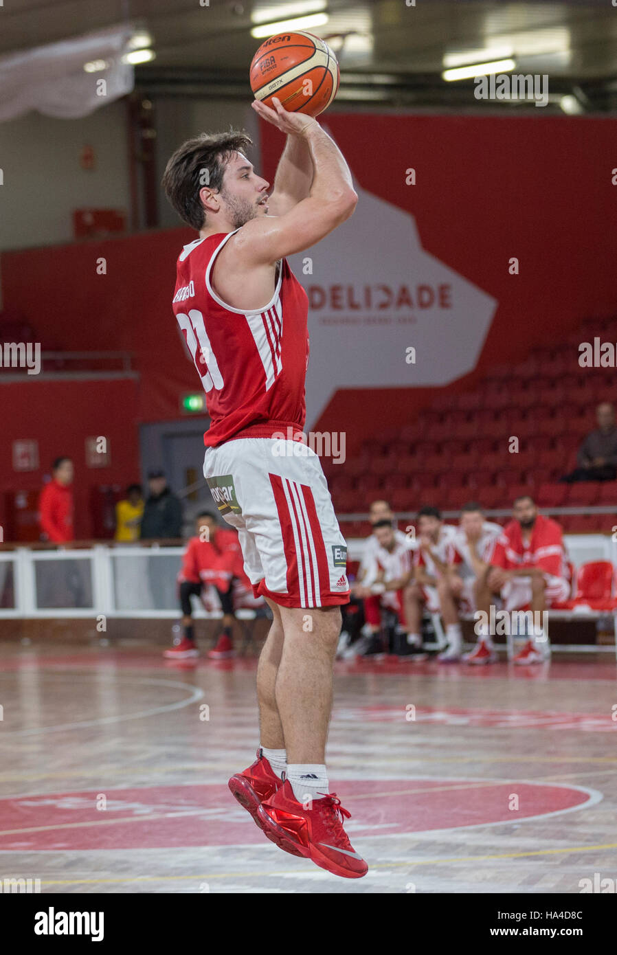 November 26, 2016. Lisbon, Portugal. Benfica's Shooting Guard from