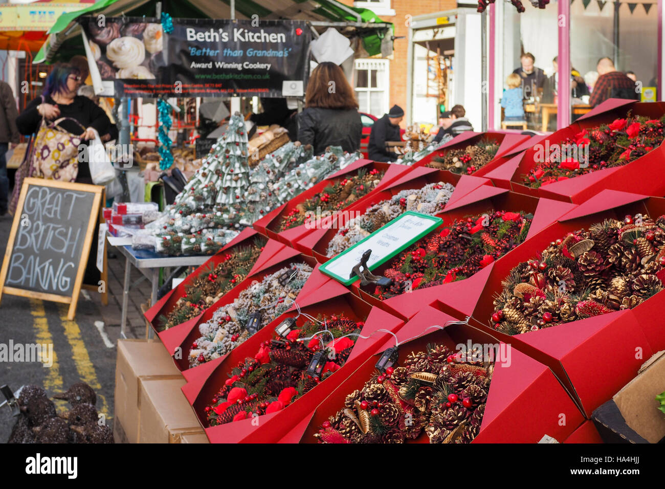 Stoneygate christmas market hires stock photography and images Alamy