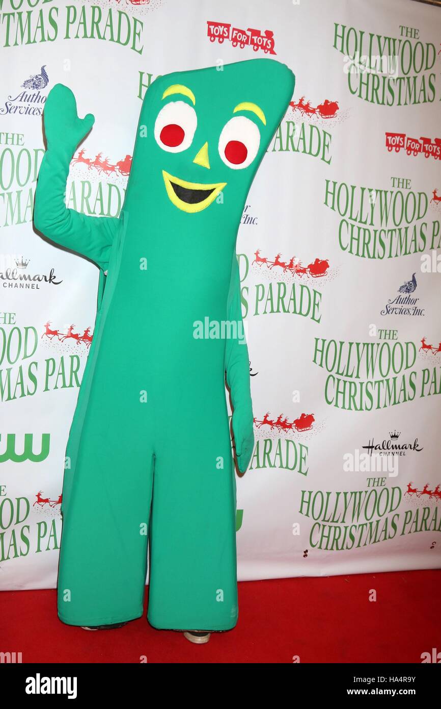 Gumby in attendance for The 85th Annual Hollywood Christmas Parade, Hollywood Boulevard, Los Angeles, CA November 27, 2016. Photo By: Priscilla Grant/Everett Collection Stock Photo