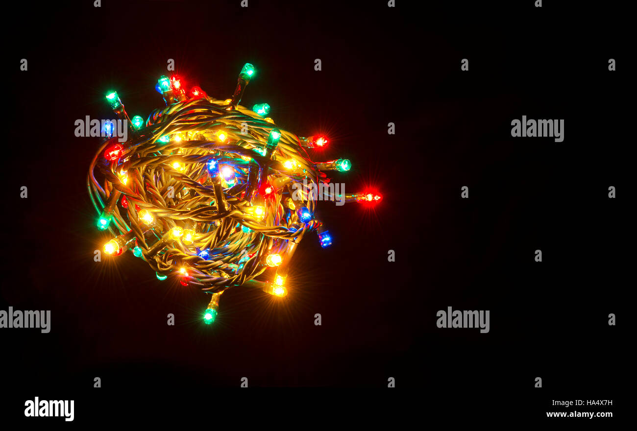 Colorful christmas lights. Shiny leds Stock Photo Alamy