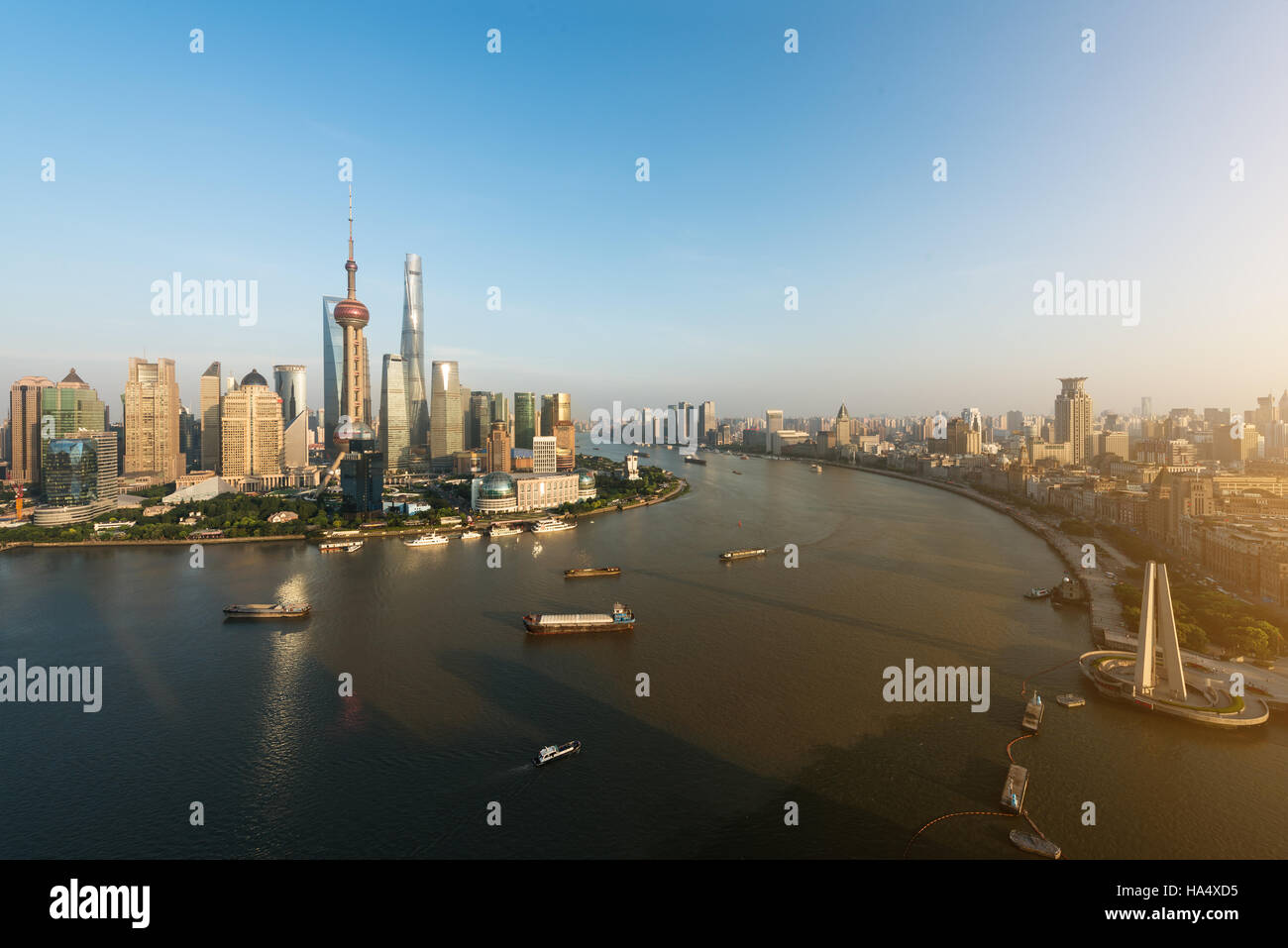 Aerial View Of Shanghai, Shanghai Lujiazui Finance And Business ...