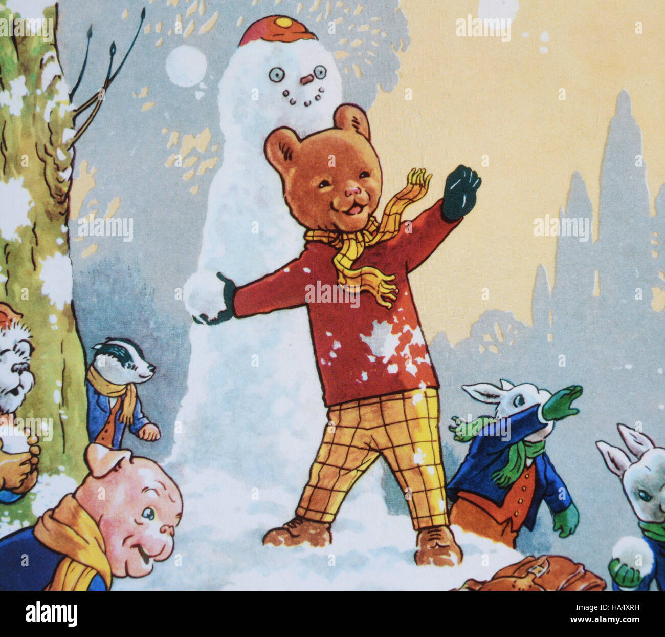 Cover of Daily Express Rupert Bear Annual No.45 1962, Surrey, England, United Kingdom Stock Photo