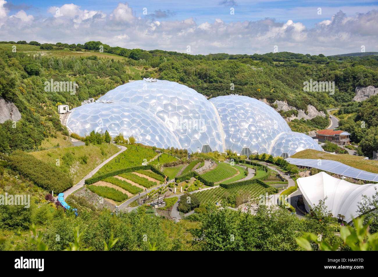 Eden Project, Bodelva, St Austell, Cornwall, England, United Kingdom Stock Photo