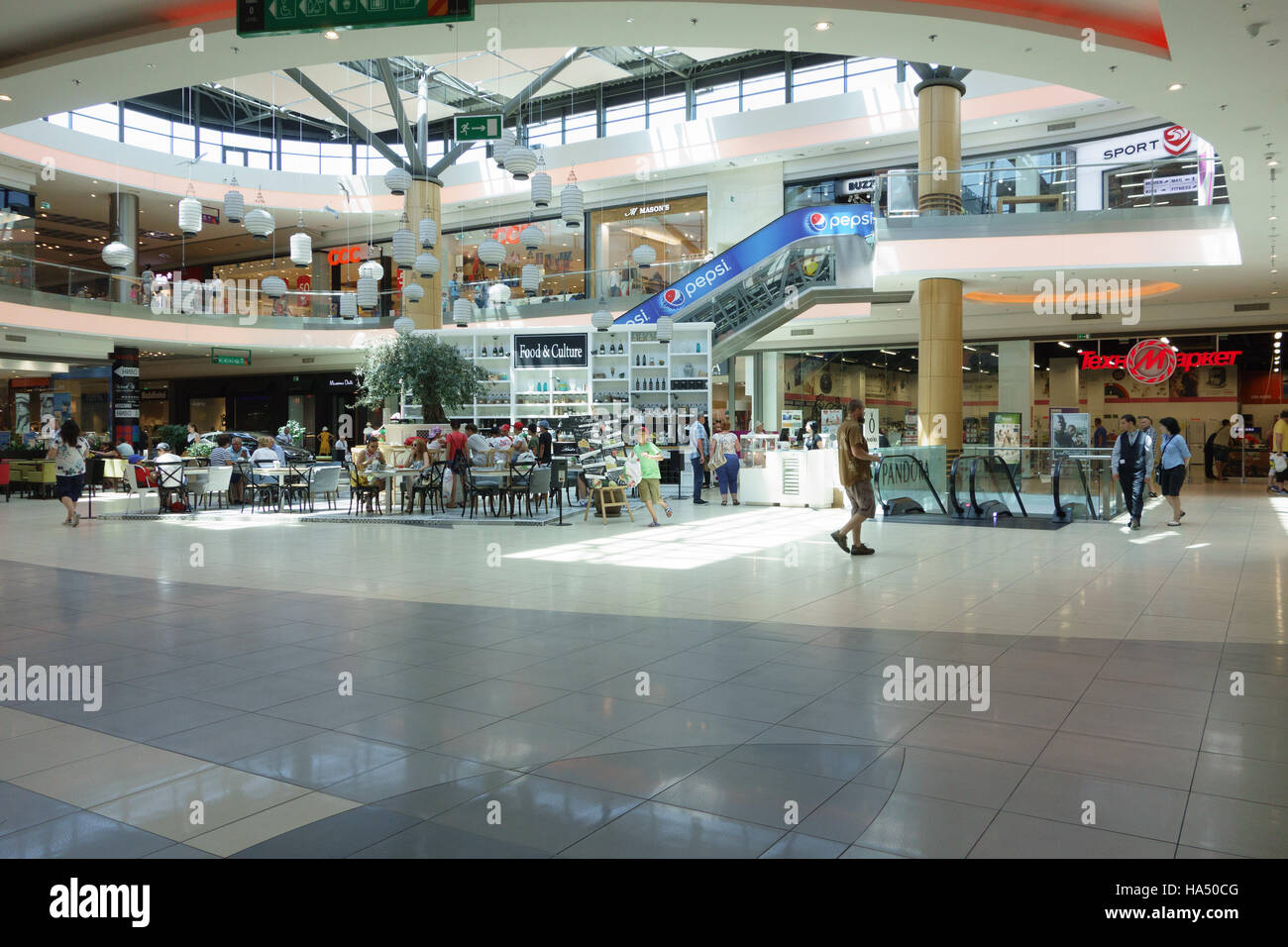 Burgas, Bulgaria - JUNE 23, 2016: Burgas Mall Galleria the largest ...