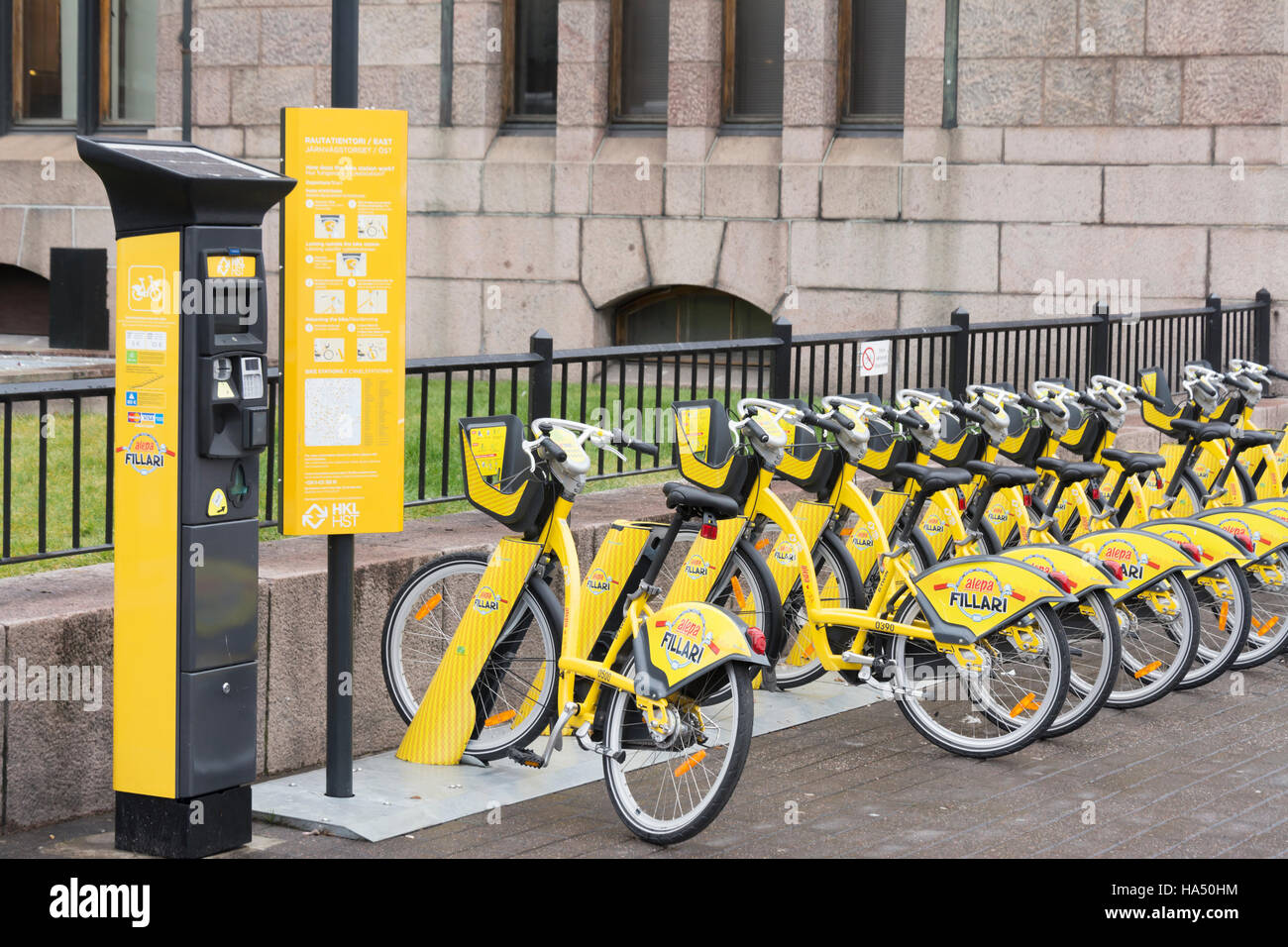 yellow city bike