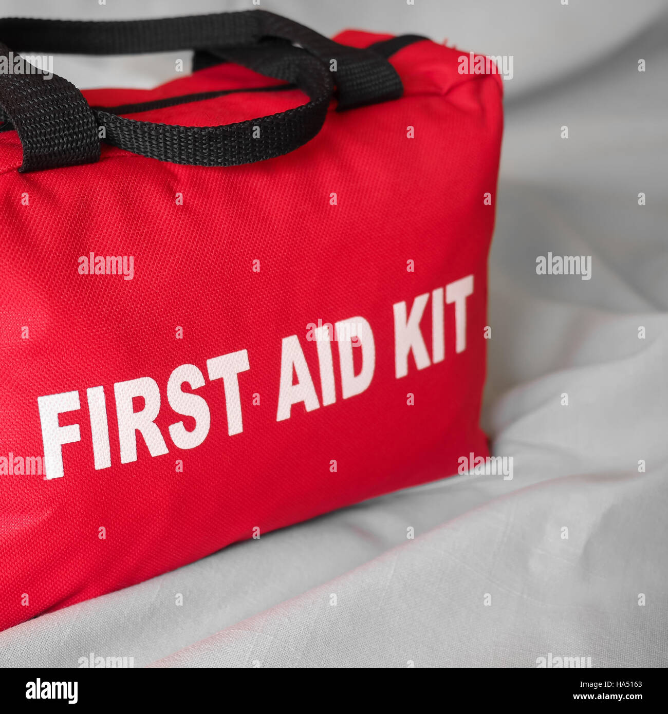 First Aid Kit Bag Closeup Stock Photo Alamy