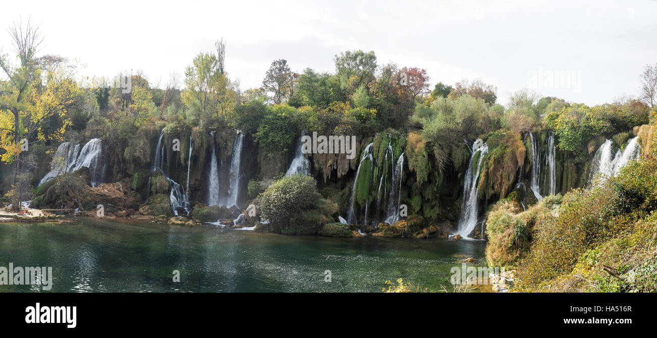 Kravica waterfall on the Trebizat River, Ljubuski, Bosnia and Herzegovina. Stock Photo