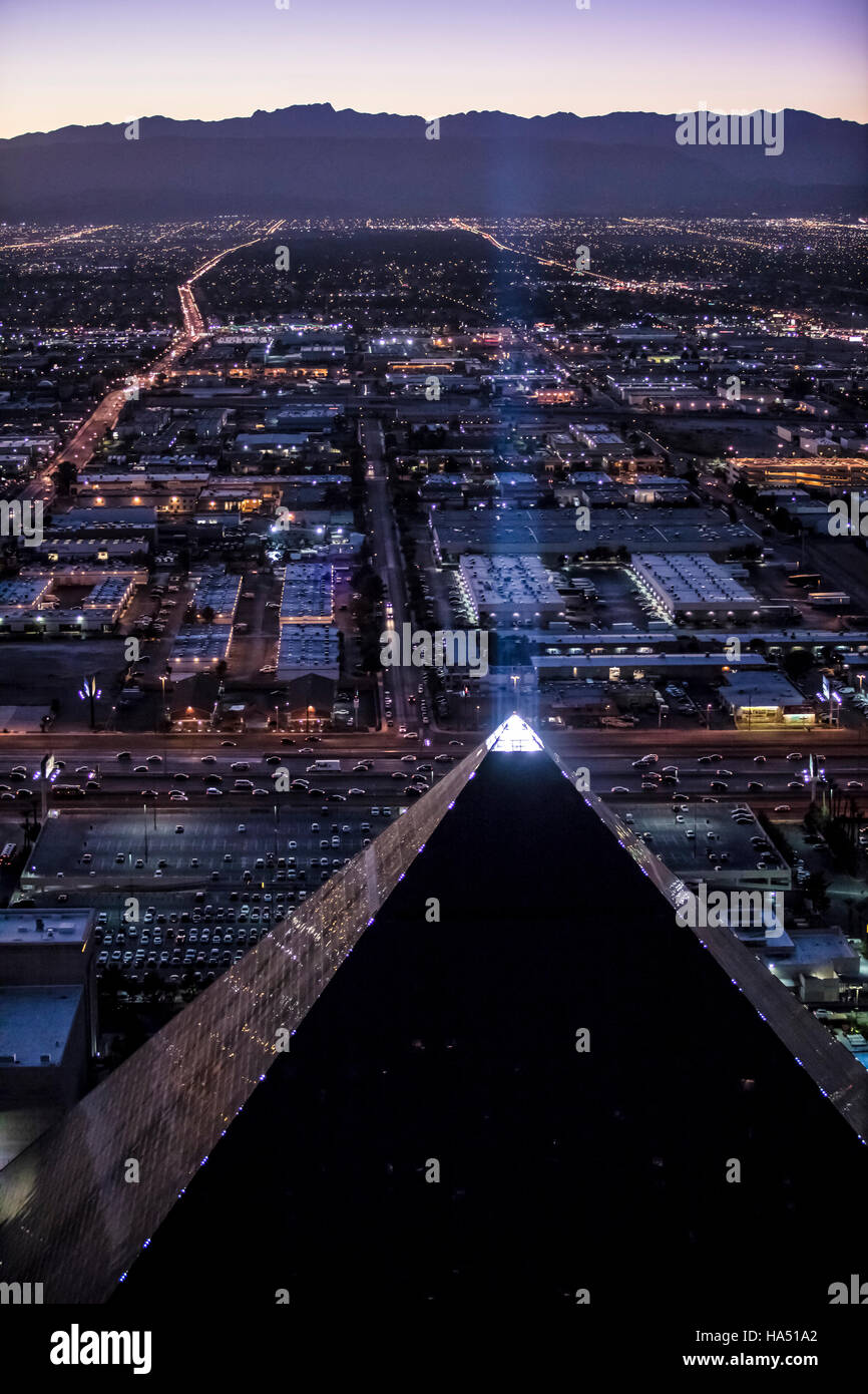 The luxor, las vegas pyramid aerial hires stock photography and images