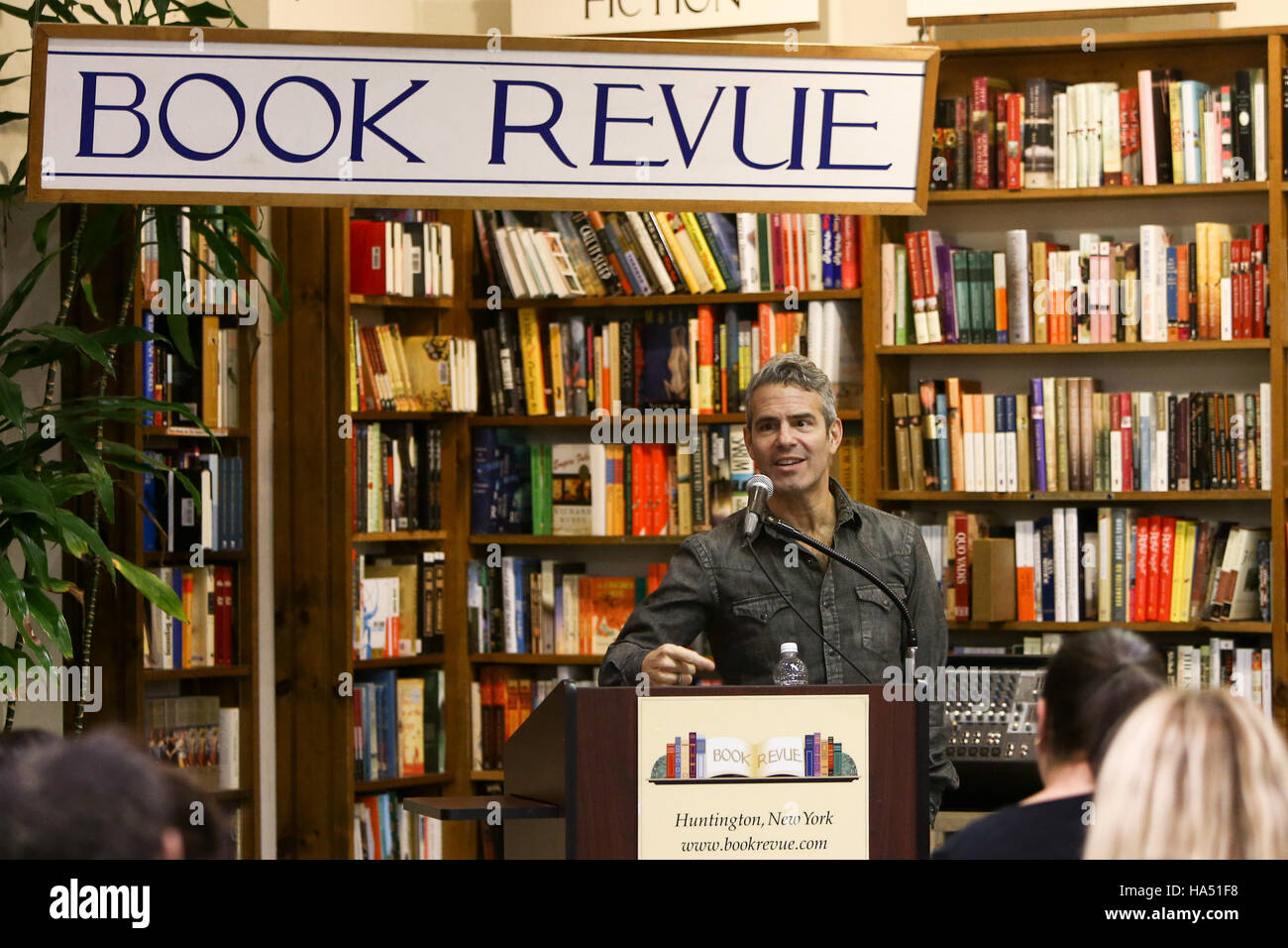 Andy Cohen signs copies of 'Superficial: More Adventures from the Andy Cohen Diaries' at Book Revue on November 16, 2016. Stock Photo