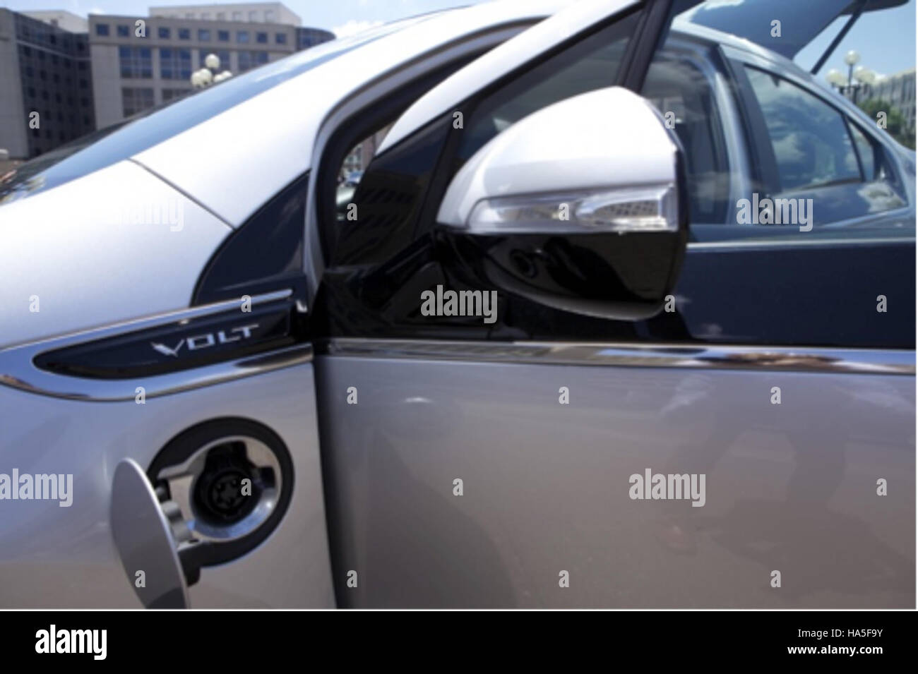 The Chevrolet Volt, an electric vehicle developed by General Motors, is part of the transition towards sustainable transportation solutions. The U.S. Department of Energy supports electric vehicle adoption to reduce emissions and promote clean energy alternatives. Stock Photo
