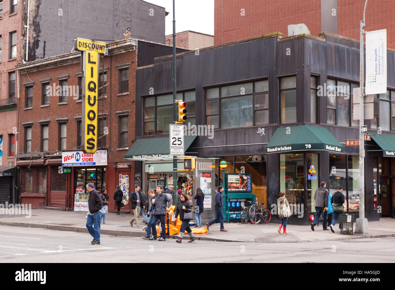 Discount Liquors on 14th Street and Eighth Avenue, Manhattan, New York