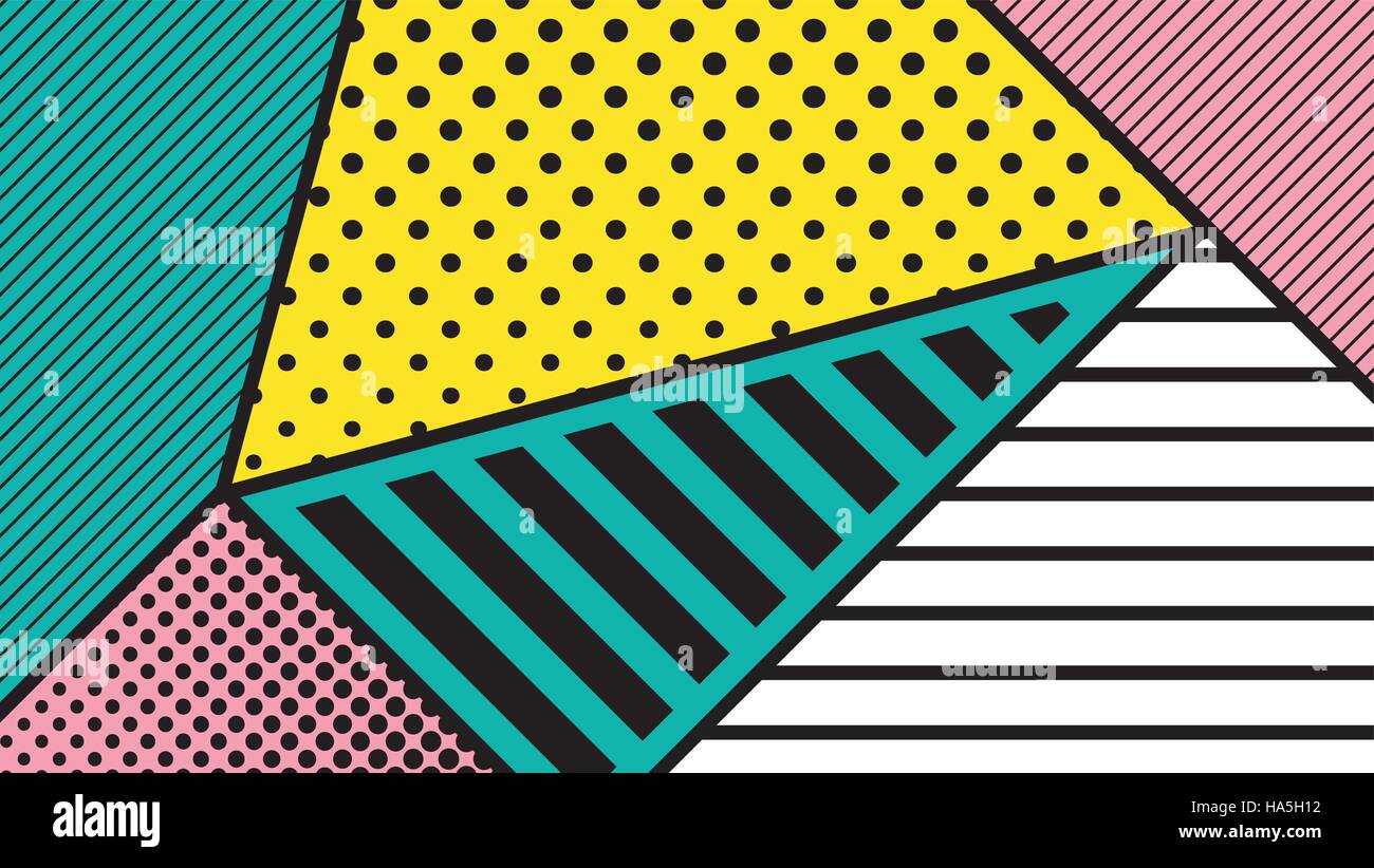 black and white pop art geometric pattern Stock Vector Image & Art Alamy