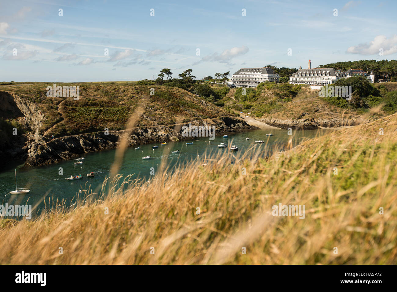 Natural coast of BelleIleenMer Stock Photo Alamy