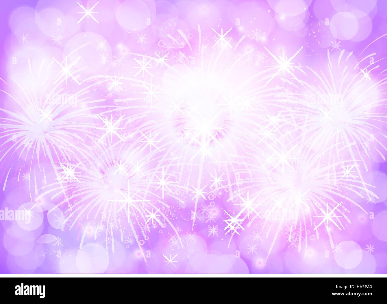 Purple texture bokeh celebrated background and the firework Stock Vector