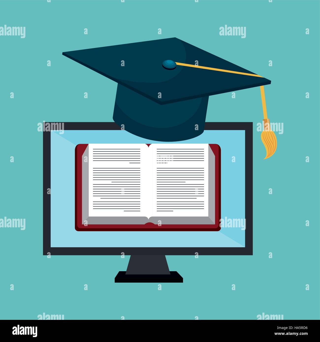 online education set icons vector illustration design Stock Vector ...