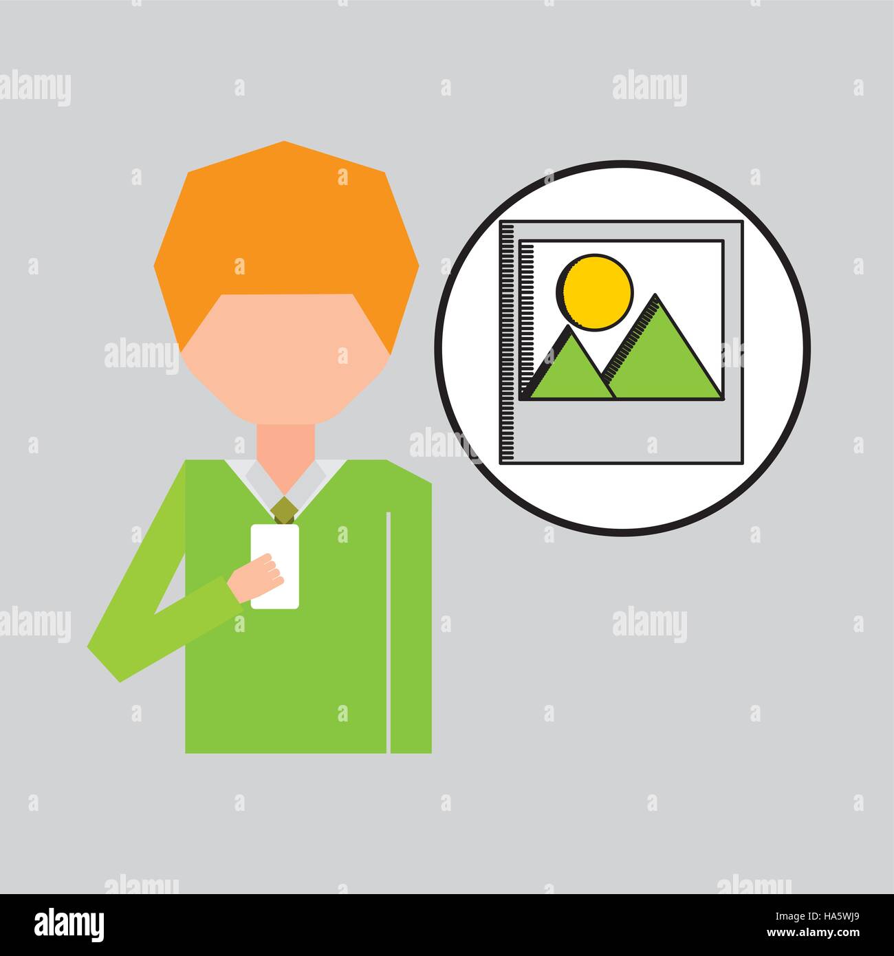 character using phone image photo graphic vector illustration eps 10 ...