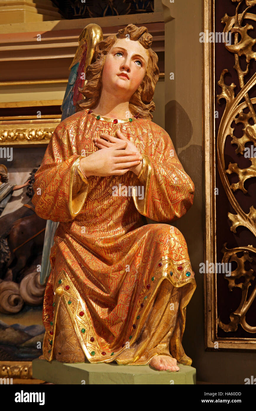 Altar angels,church St.Matheus in Stitar,Croatia,Europe,6 Stock Photo