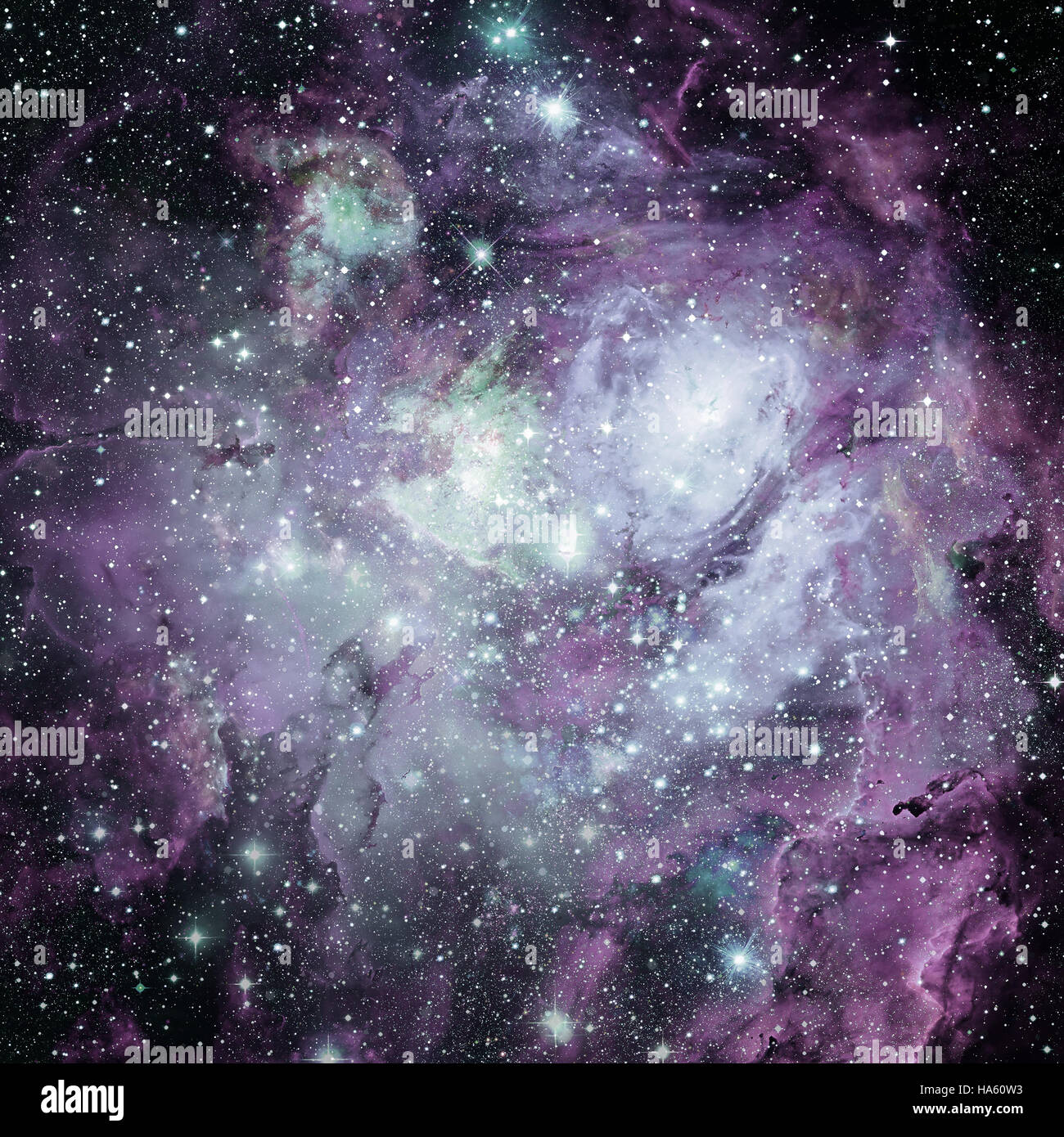 Universe filled with nebula, stars and galaxy Stock Photo - Alamy