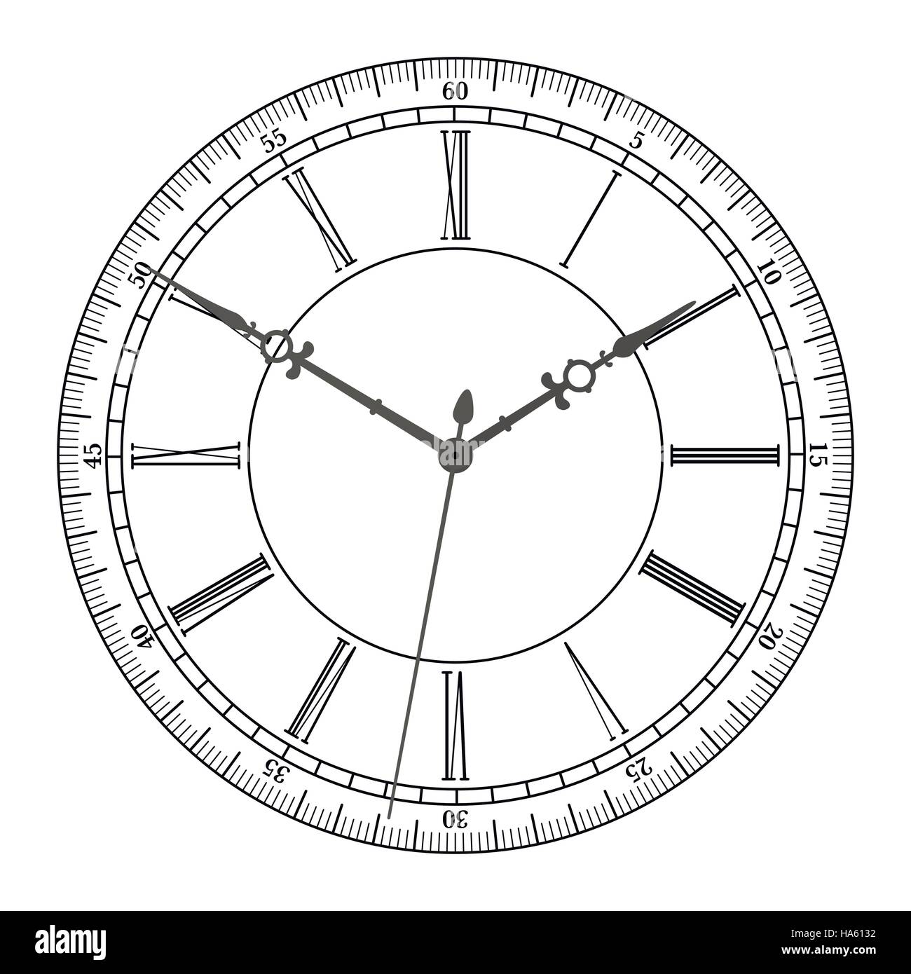 Vector vintage clock Stock Vector