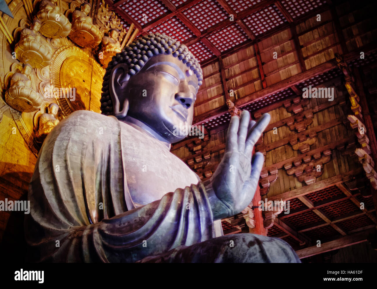 Nara Giant Buddha Stock Photo Alamy