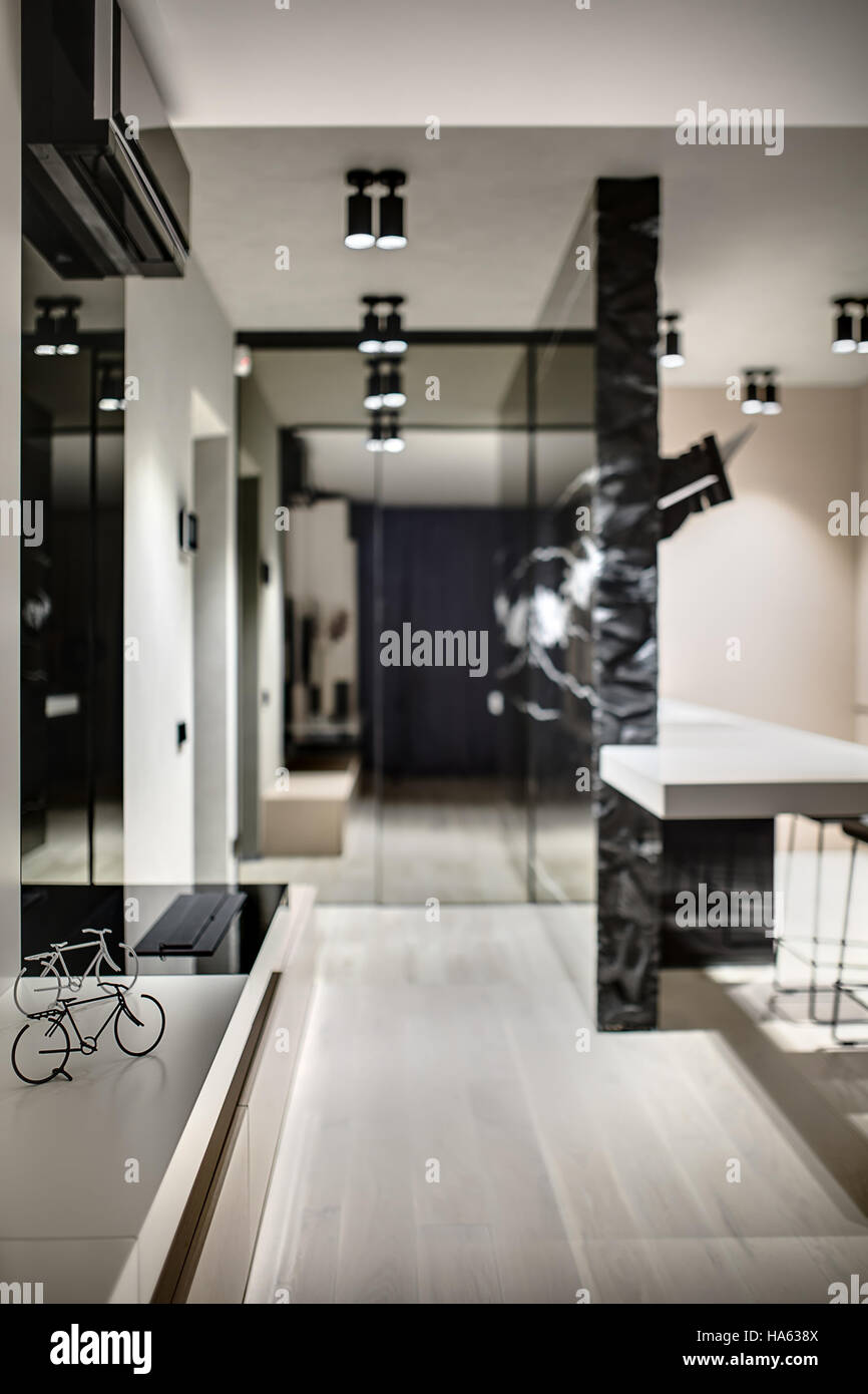 Interior modern room bicycle hi-res stock photography and images - Alamy