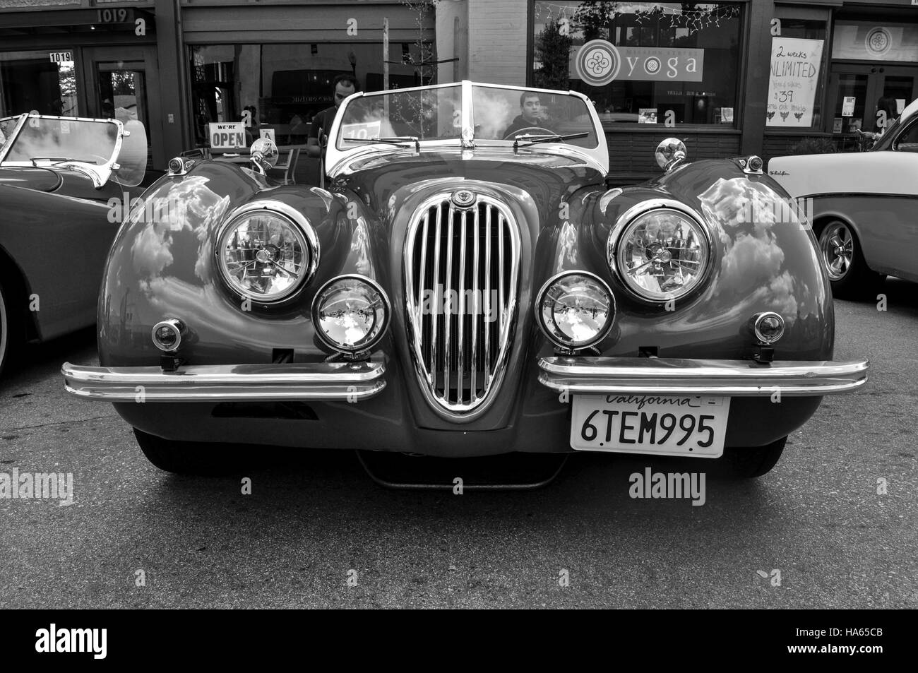 Vintage restored cars Stock Photo